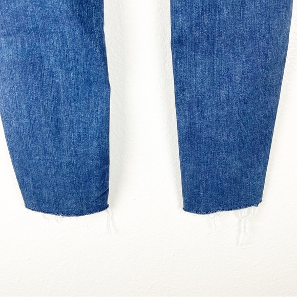 FREE PEOPLE Exposed Button Fly Intentionally Ripped Frayed Hem Jeans, Size 27 - Picture 12 of 12